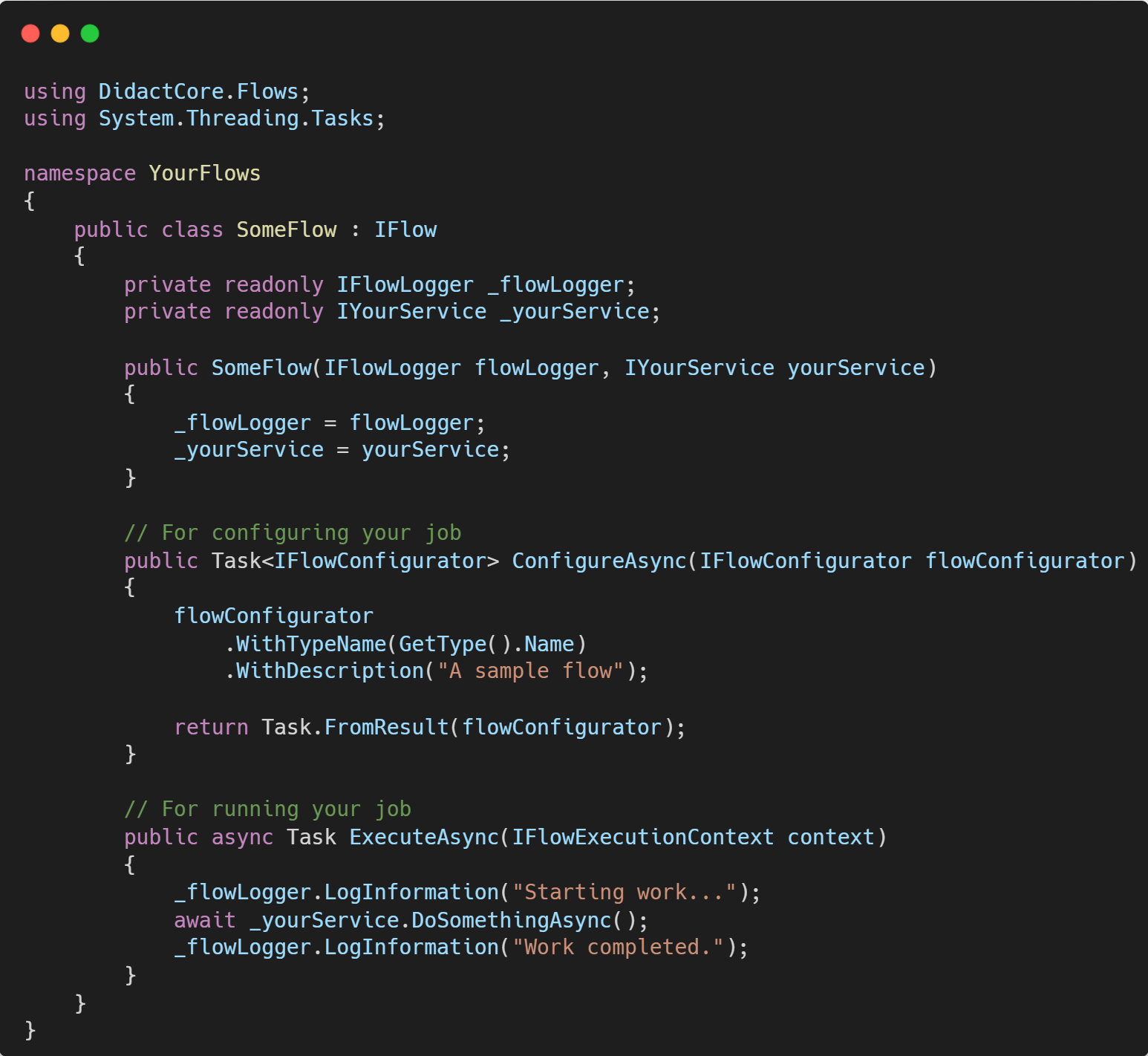 Didact Sample Flow